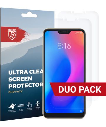 Rosso Xiaomi Mi A2 Ultra Clear Screen Protector Duo Pack Screen Protectors