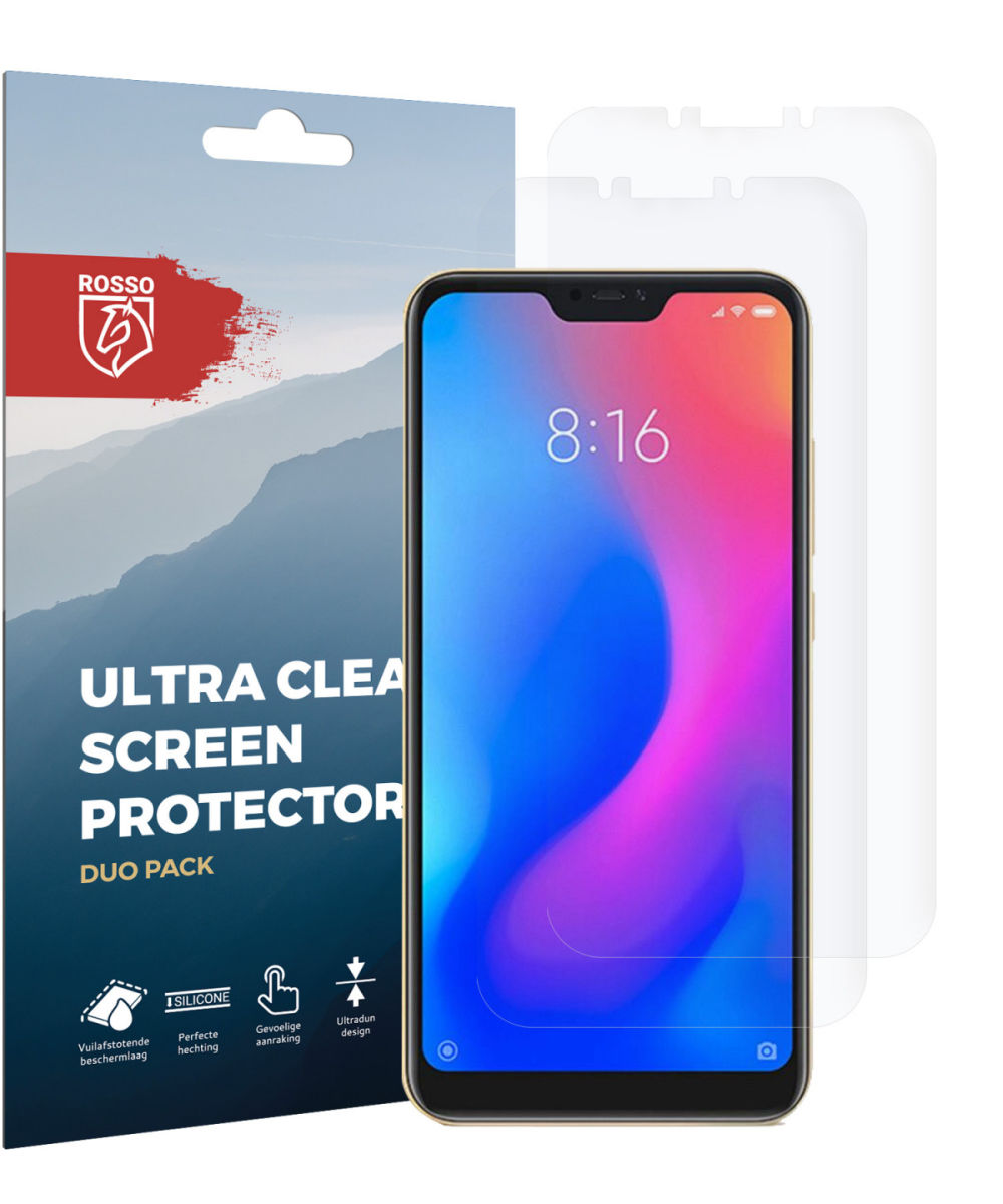 Rosso Xiaomi Mi A2 Ultra Clear Screen Protector Duo Pack afbeelding 9