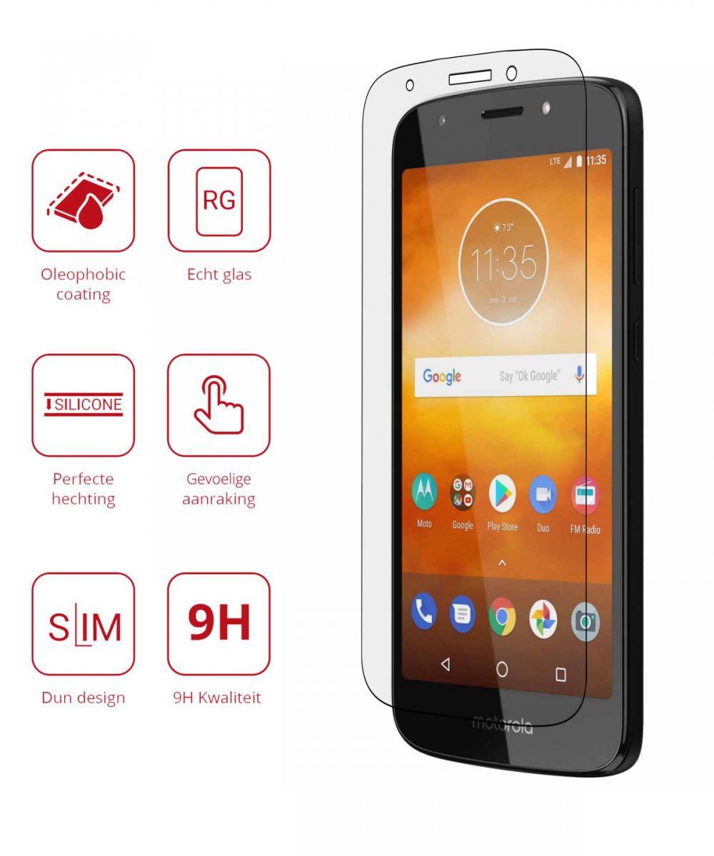 Rosso Motorola Moto E5 Play 9H Tempered Glass Screen Protector afbeelding 2