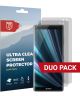 Rosso Sony Xperia XZ3 Ultra Clear Screen Protector Duo Pack