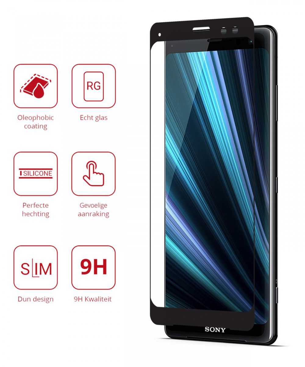 Rosso Sony Xperia XZ3 9H Tempered Glass Screen Protector afbeelding 2