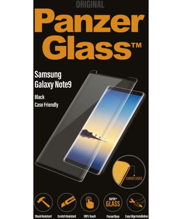 PanzerGlass Samsung Galaxy Note 9 Case Friendly Screenprotector Zwart Screen Protectors