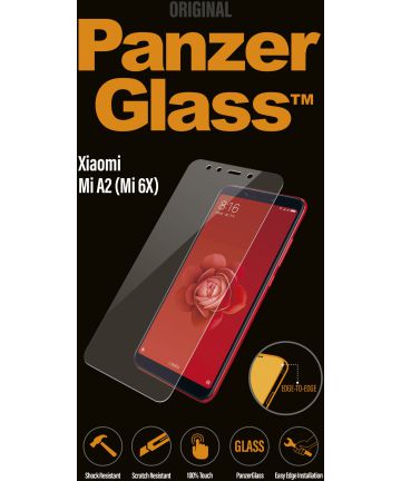 PanzerGlass Xiaomi Mi A2 Case Friendly Screenprotector Transparant Screen Protectors