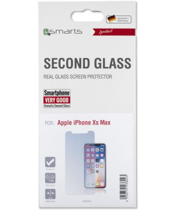 4smarts Second Glass Apple iPhone XS Max Tempered Glass Screen Protectors