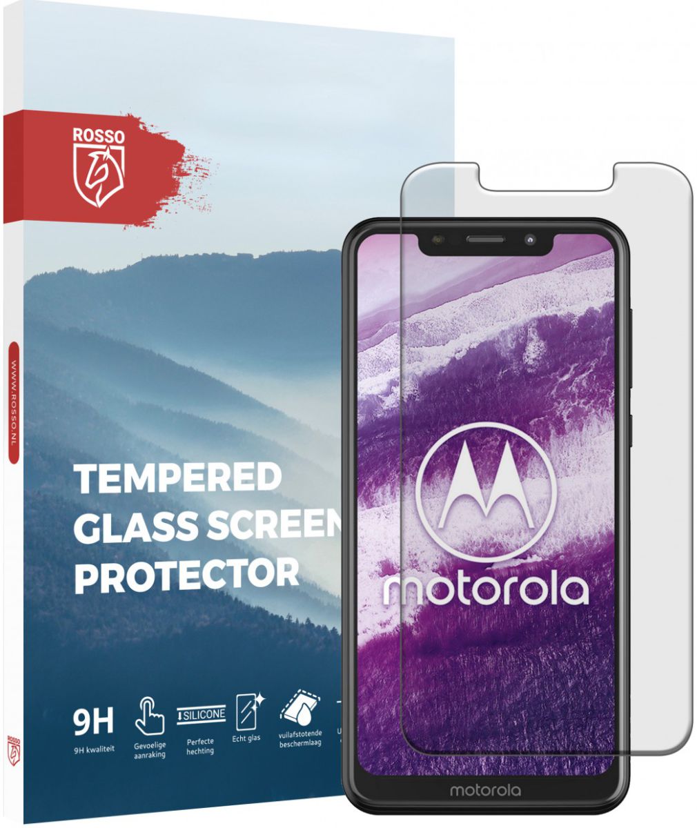 Rosso Motorola One 9H Tempered Glass Screen Protector afbeelding 1