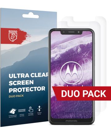 Rosso Motorola One Ultra Clear Screen Protector Duo Pack Screen Protectors