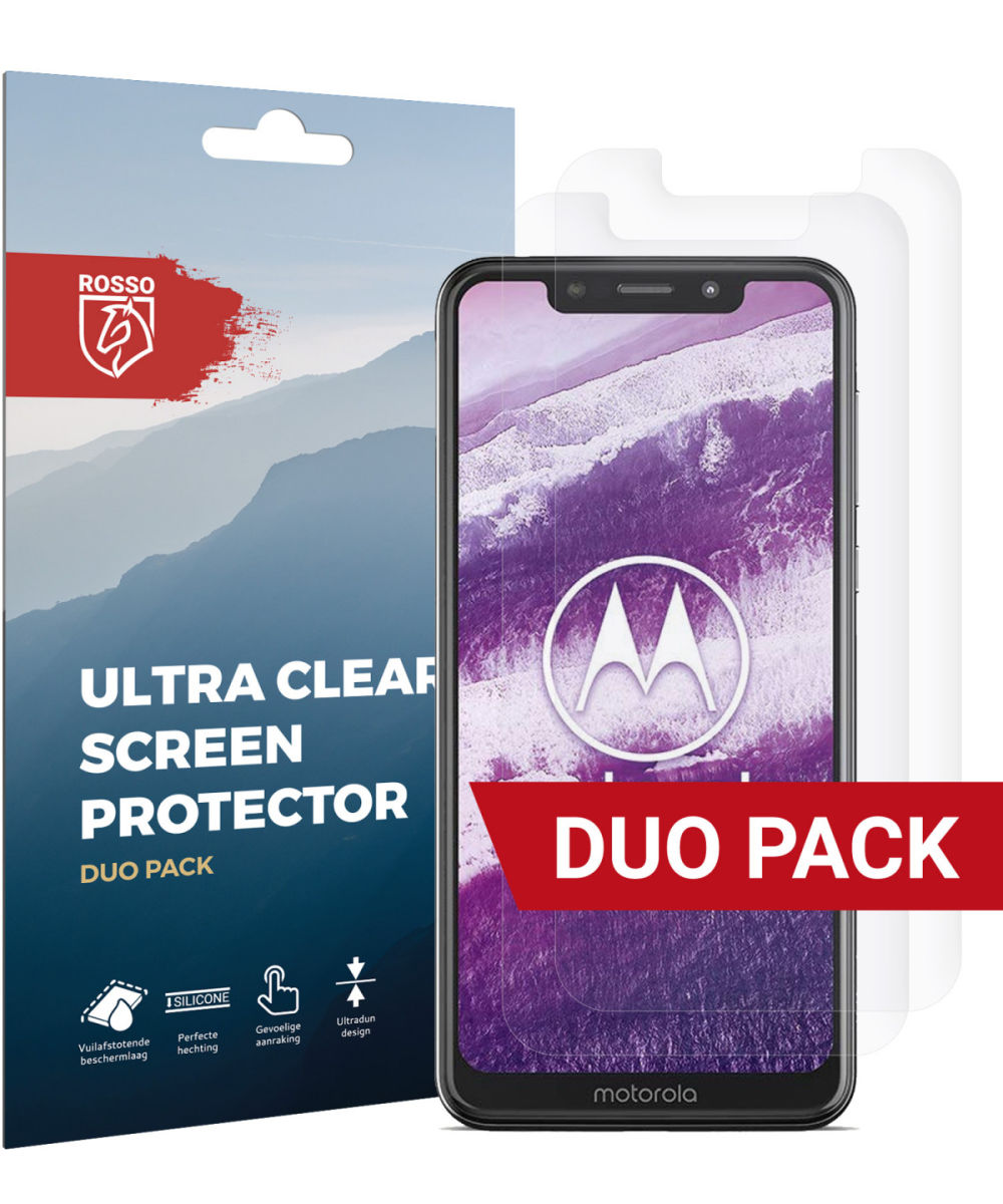 Rosso Motorola One Ultra Clear Screen Protector Duo Pack afbeelding 1