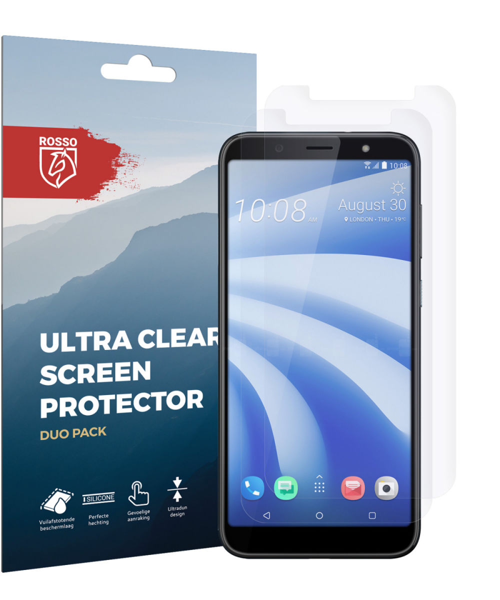 Rosso HTC U12 Life Ultra Clear Screen Protector Duo Pack afbeelding 6