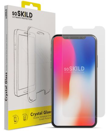 SoSkild iPhone X(s) Tempered Glass Edge to Edge Screenprotector Clear Screen Protectors