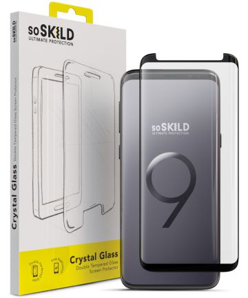 SoSkild Galaxy S9 Tempered Glass Full Glue Screenprotector Zwart Screen Protectors