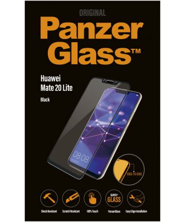 PanzerGlass Huawei Mate 20 Lite To Edge Screenprotector Zwart Screen Protectors