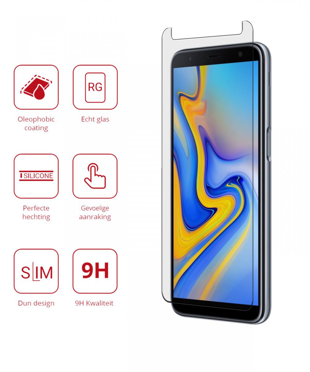 Rosso Samsung Galaxy J6+ 9H Tempered Glass Screen Protector afbeelding 2