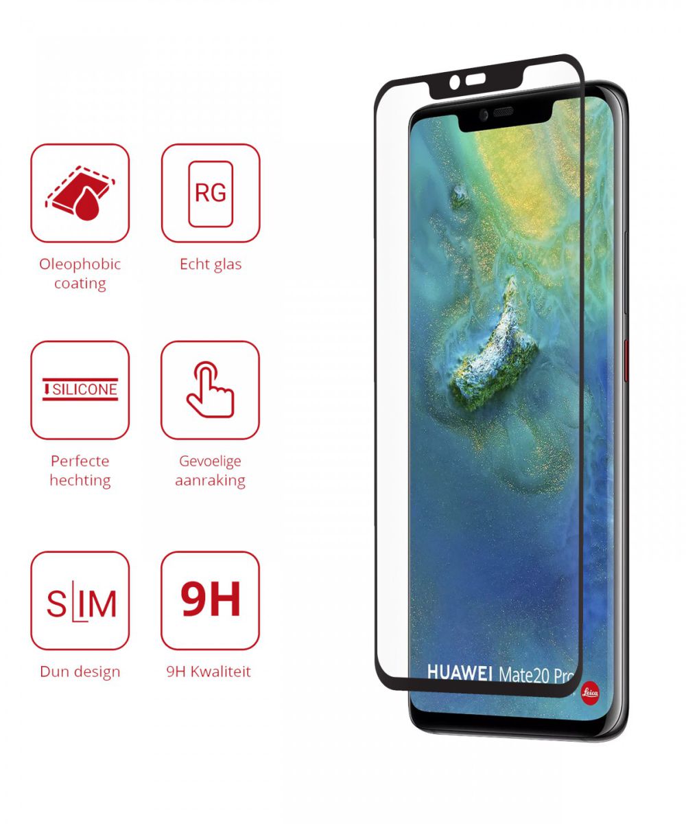 Rosso Huawei Mate 20 Pro 9H Tempered Glass Screen Protector afbeelding 2