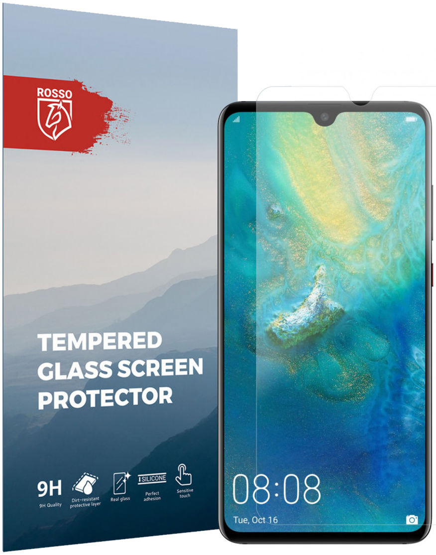 Rosso Huawei Mate 20 9H Tempered Glass Screen Protector afbeelding 1