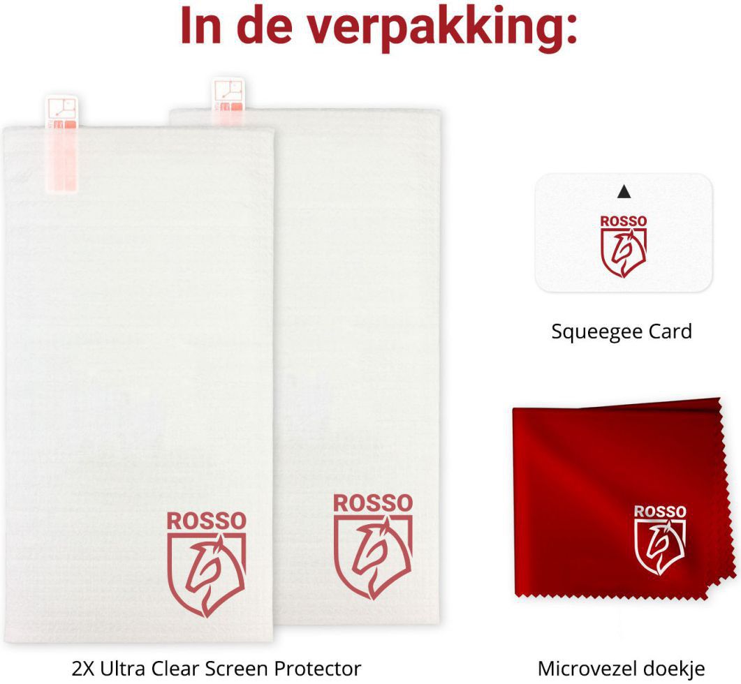 Rosso Samsung Galaxy J4+ Ultra Clear Screen Protector Duo Pack afbeelding 4
