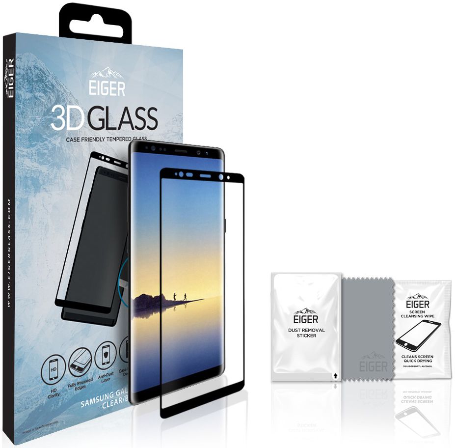 Eiger Samsung Galaxy S9 Tempered Glass Case Friendly Protector Gebogen afbeelding 10
