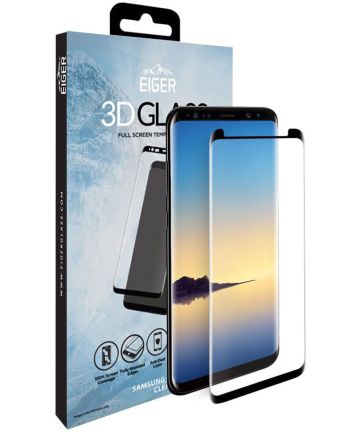 Eiger Case Friendly Tempered Glass Samsung Galaxy Note 9 Zwart Screen Protectors