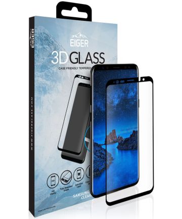 Eiger Case Friendly Tempered Glass Samsung Galaxy S9 Plus Zwart Screen Protectors