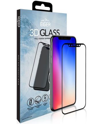 Eiger Edge 2 Edge Tempered Glass Screen Protector Apple iPhone Xs Screen Protectors