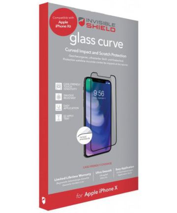 InvisibleShield Apple iPhone Case Friendly Curved Tempered Glass Screen Protectors