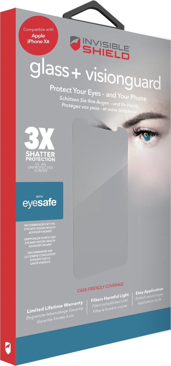 ZAGG InvisibleShield Glass+ Eyesafe Tempered Glass Apple iPhone XR afbeelding 1