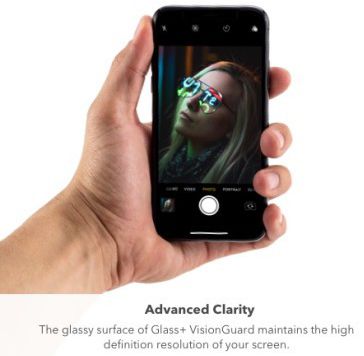 ZAGG InvisibleShield Glass+ Eyesafe Tempered Glass Apple iPhone XR afbeelding 8
