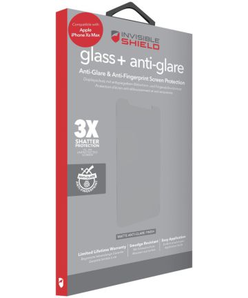 InvisibleSHIELD Glass+ Anti-Glare Tempered Glass iPhone XS Max Screen Protectors