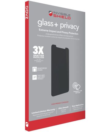 InvisibleSHIELD Glass+ Privacy Tempered Glass Apple iPhone XS Screen Protectors
