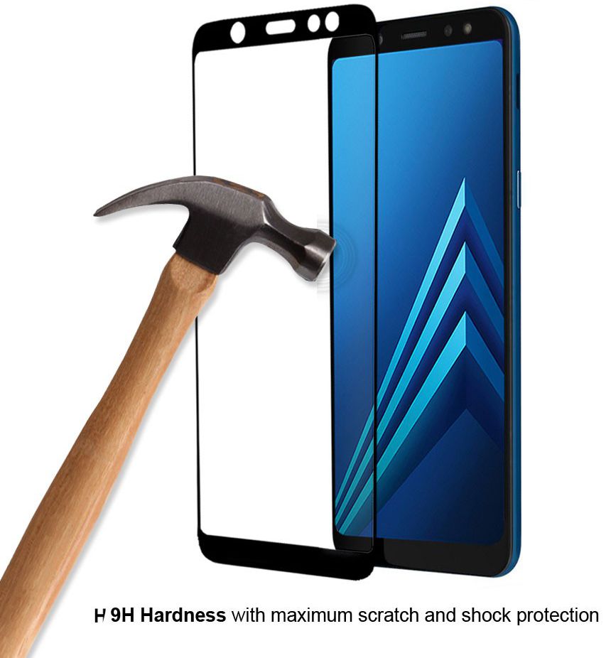 Eiger 3D Glass Samsung Galaxy A6 Tempered Glass Screenprotector afbeelding 6