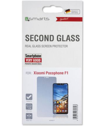 4smarts Second Glass Screen Protector Xiaomi Pocophone F1 Screen Protectors