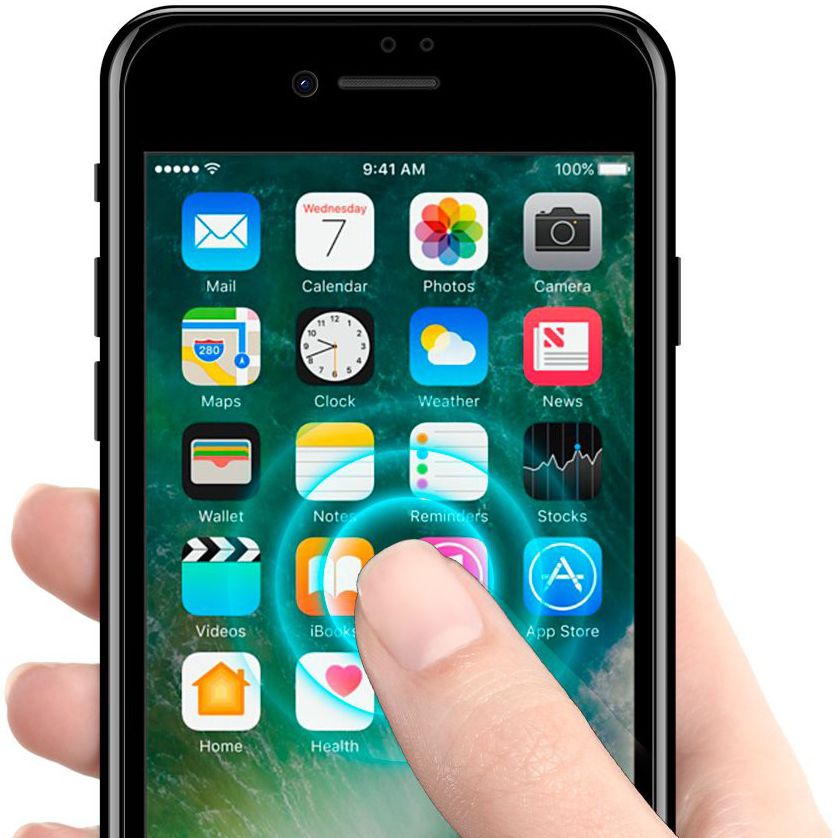 Spigen  iPhone 8 / 7 Plus Full Tempered Glass Screen Protector Zwart afbeelding 7