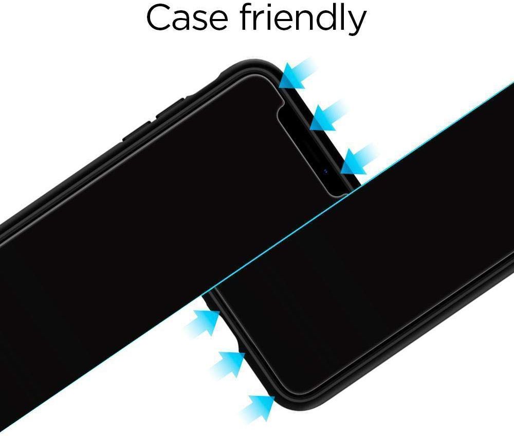 Spigen Apple iPhone XR Slim Tempered Glass Screen Protector afbeelding 6