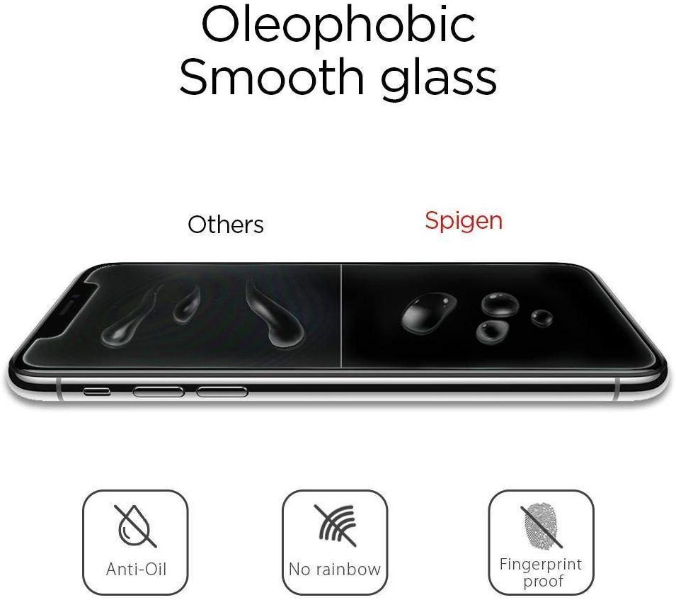 Spigen Apple iPhone XR Slim Tempered Glass Screen Protector afbeelding 7