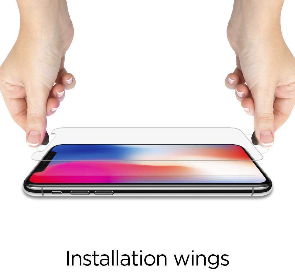 Spigen Apple iPhone XR Slim Tempered Glass Screen Protector afbeelding 8
