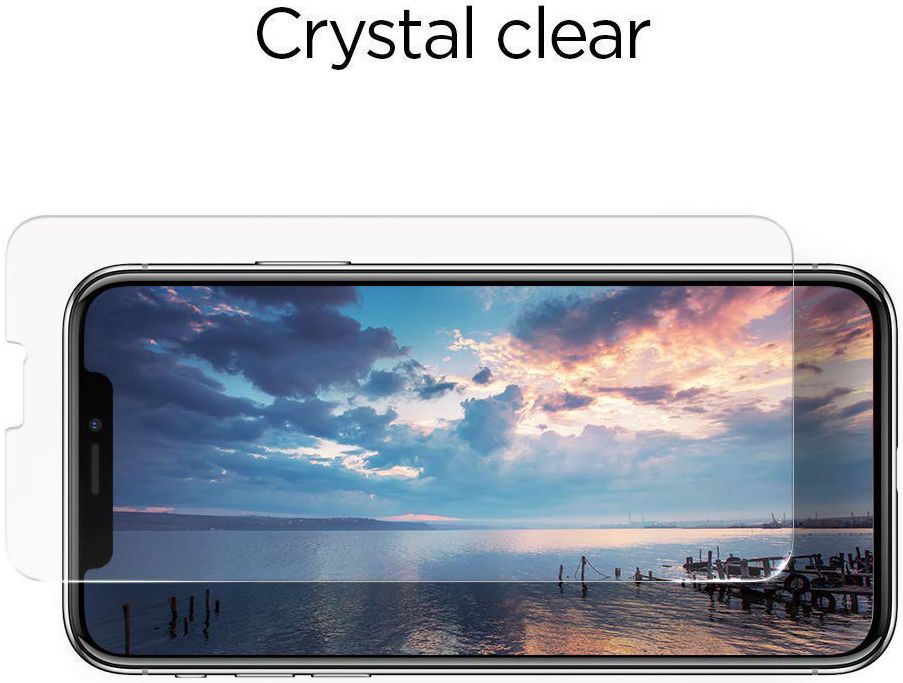 Spigen Apple iPhone XR Slim Tempered Glass Screen Protector afbeelding 9