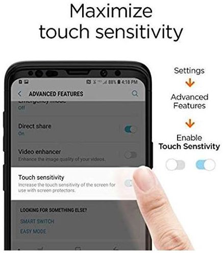 Spigen Samsung Galaxy S9 Curved Tempered Glass Screen Protector Zwart afbeelding 4
