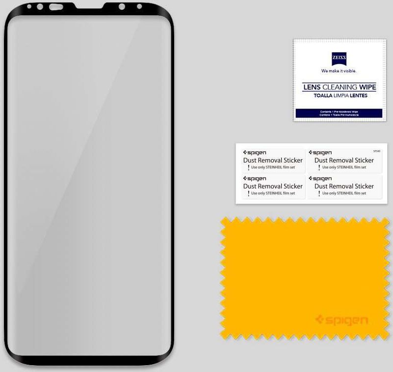 Spigen Samsung Galaxy S9 Curved Tempered Glass Screen Protector Zwart afbeelding 6