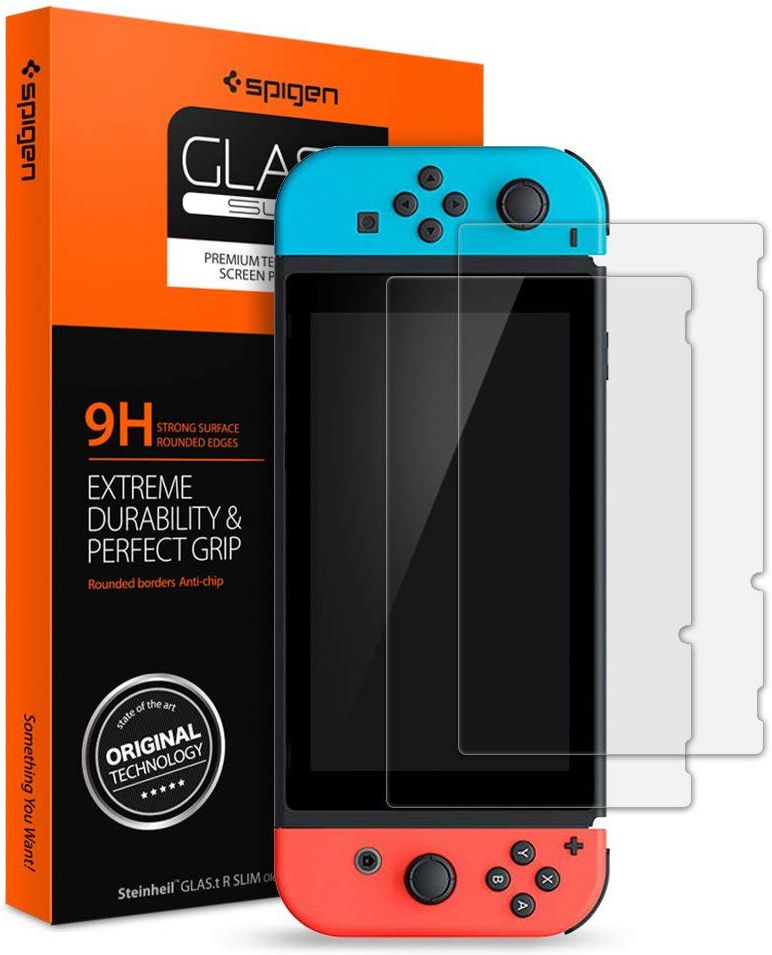 Spigen Nintendo Switch Screen Protector 9H Tempered Glass (2-Pack) afbeelding 1