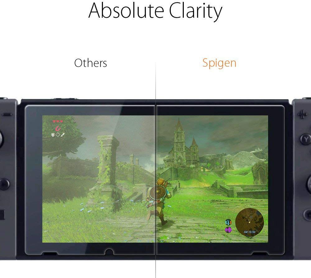 Spigen Nintendo Switch Screen Protector 9H Tempered Glass (2-Pack) afbeelding 5