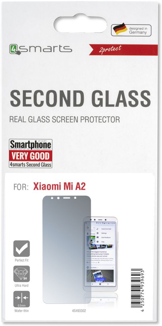 4Smarts Second Glass Xiaomi Mi A2 Tempered Glass Screen Protector afbeelding 1