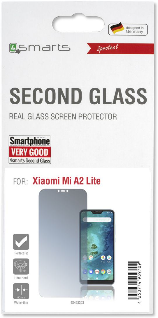 4Smarts Second Glass Xiaomi Mi A2 Lite Tempered Glass Screen Protector afbeelding 1