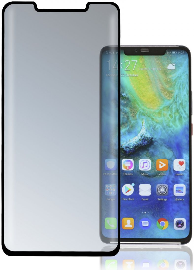 4Smarts Second Glass Curved Huawei Mate 20 Pro Tempered Glass Zwart afbeelding 2
