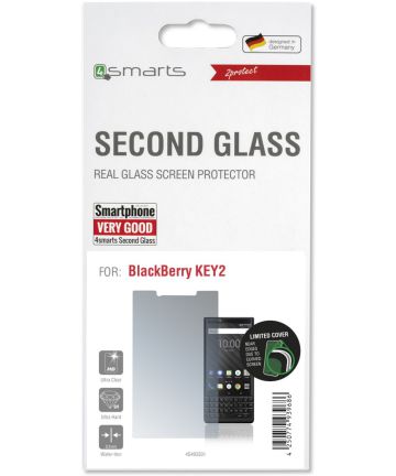 4Smarts Second Glass BlackBerry KEY 2 Tempered Glass Screen Protector Screen Protectors