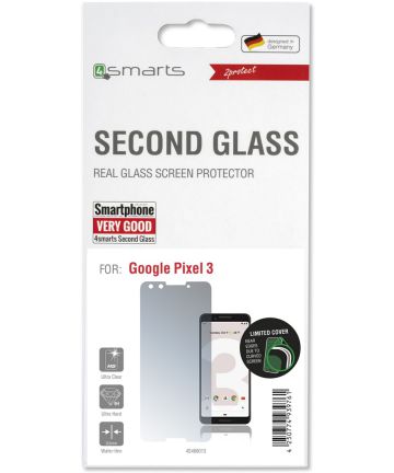 4Smarts Second Glass Google Pixel 3 Tempered Glass Screen Protector Screen Protectors