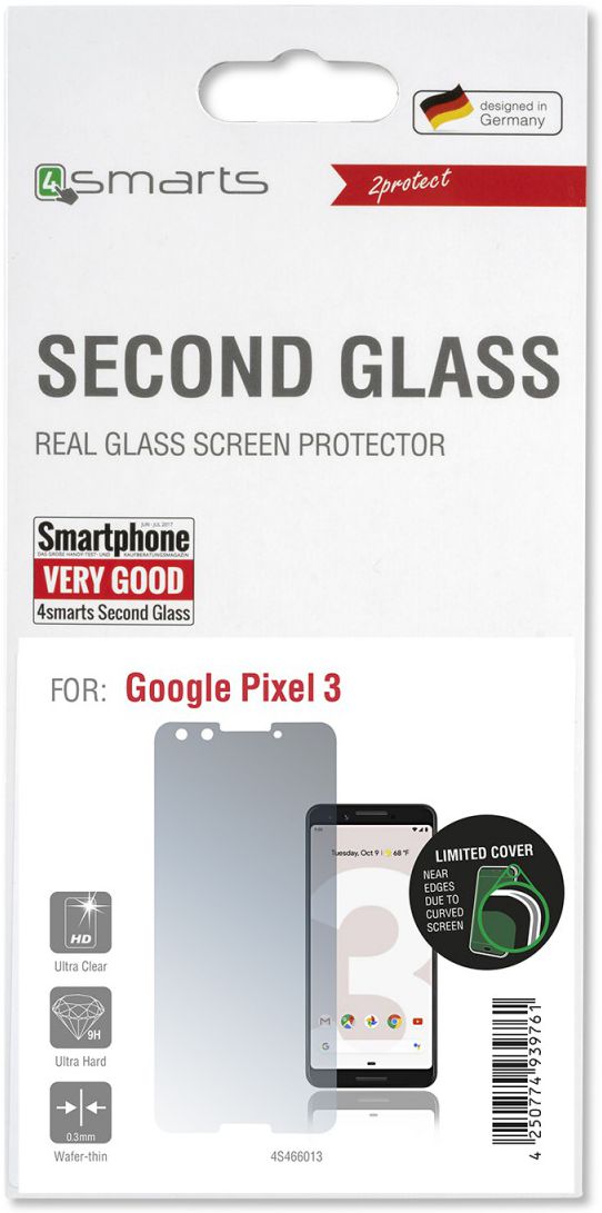 4Smarts Second Glass Google Pixel 3 Tempered Glass Screen Protector afbeelding 1