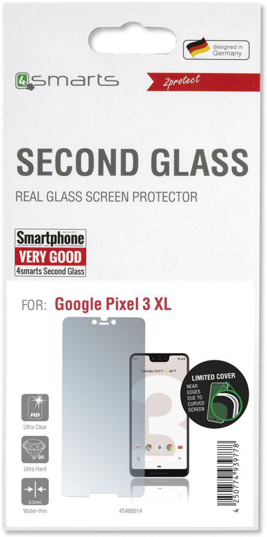 4Smarts Second Glass Google Pixel 3 XL Tempered Glass Screen Protector afbeelding 1