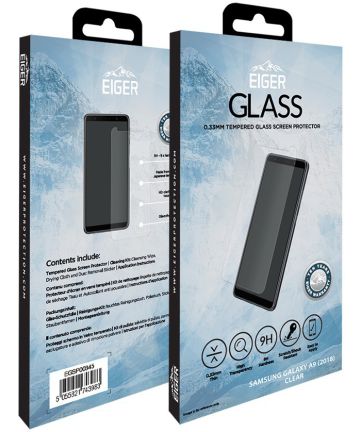 Eiger 2.5D Tempered Glass Screen Protector Samsung Galaxy A9 (2018) Screen Protectors
