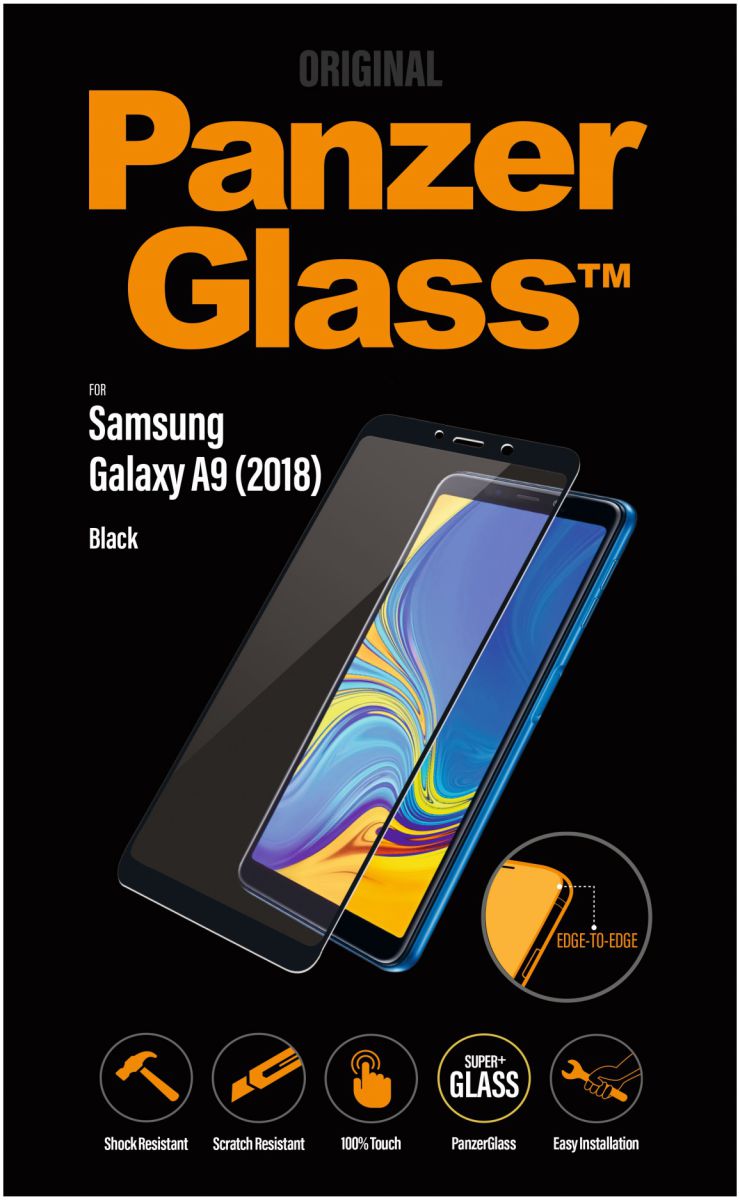 Panzerglass Samsung Galaxy A9 (2018) Edge to Edge Screenprotector afbeelding 1