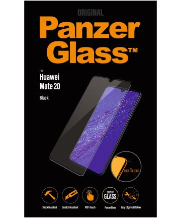 PanzerGlass Huawei Mate 20 Edge to Edge Screenprotector Zwart Screen Protectors