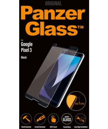 Panzerglass Google Pixel 3 Screenprotector Zwart Screen Protectors